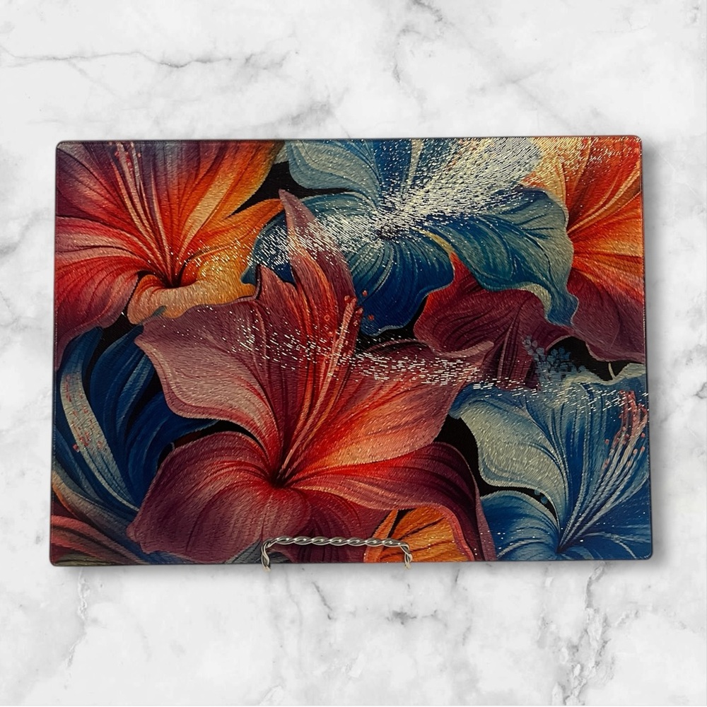 Tempered glass cutting board 8x11